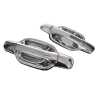 Ozeparts Fits Great Wall V200 V240 K2 2009~2013 | REAR Outer Door Handles (Full Chrome) | Pair of LH Left Hand (Passenger) + RH Right Hand (Driver)