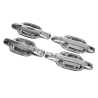 Ozeparts Fits Great Wall V200 V240 K2 2009~2013 | FRONT & REAR Outer Door Handles (Full Chrome) | Set 4 Pcs (Pair LH+RH)