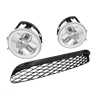 Bar Grille Lower Mesh + Fog Lamp Set (LED Halo Ring) (3 Pcs)