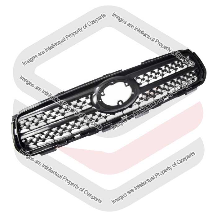 Main Radiator Grille Upper Front Grill Mesh Black For Toyota RAV4 ACA30 05~08