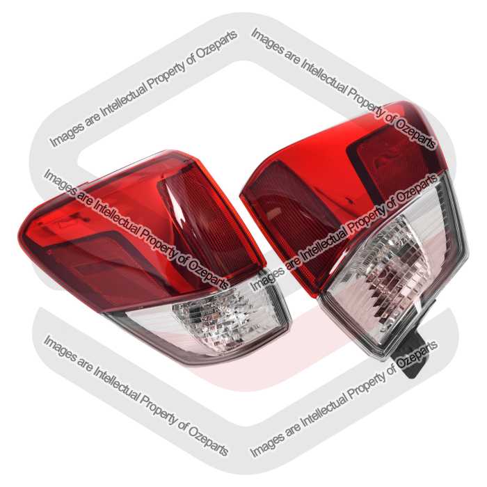 TYC Set Pair LH+RH Tail Light Rear Lamp LED For Subaru Forester S5 2018~2021