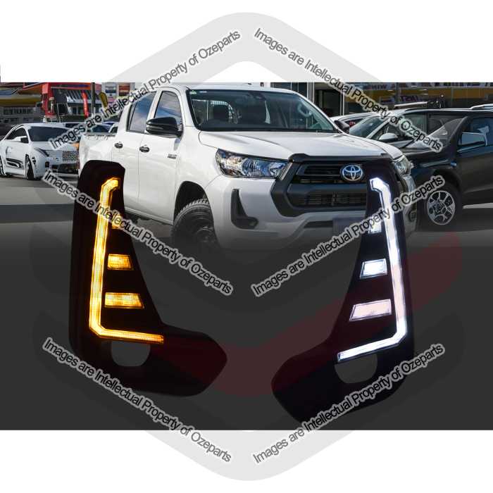 Fog Lamp Bezel KIT (With LED DRL + Sequential Indicator)