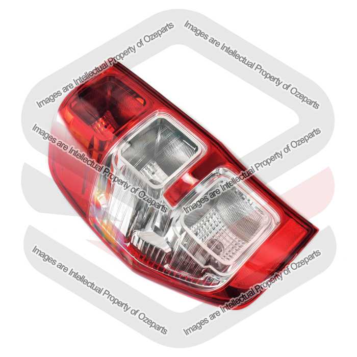 Ozeparts Fits Ford Ranger Ute PX 2011~2022 XL XLS XLT | Taillight Tail Light Rear Lamp (Chrome Side) | LH LHS Left Hand (Passenger Side)