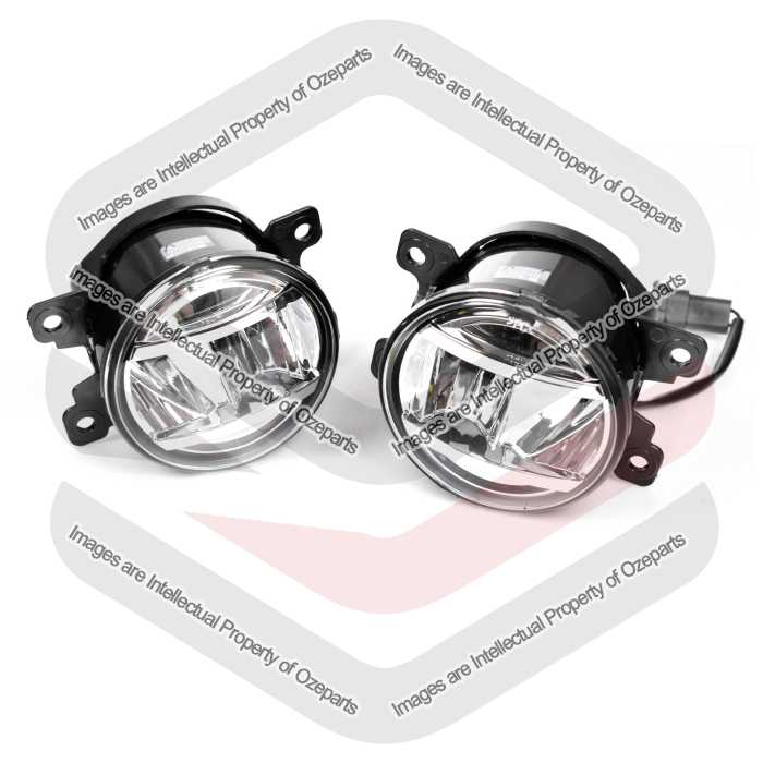 Pair Fog Light Spot Driving Lamp Type 1 LED For Mitsubishi Pajero NS NT 06~11