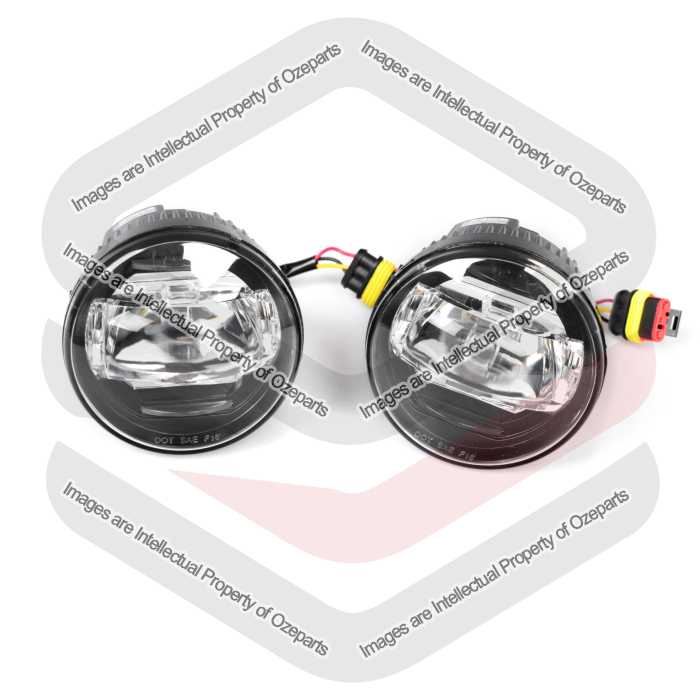 Pair Fog Light Spot Driving Lamp Kit 2 LED For Mitsubishi Pajero NS NT 06~11