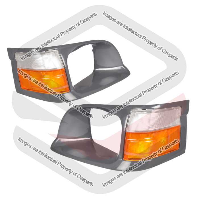 Head Light Rim + Corner Light  AM (SET LH+RH)