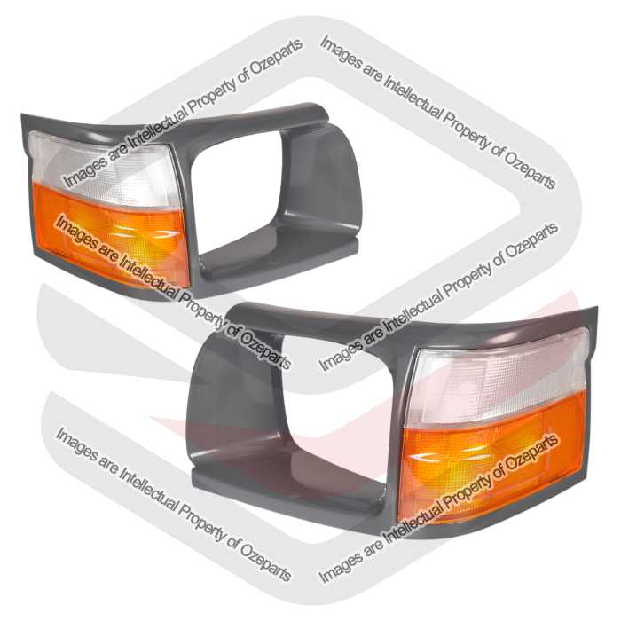 Head Light Rim + Corner Light  AM (1989.11~1993.08) (SET LH+RH)