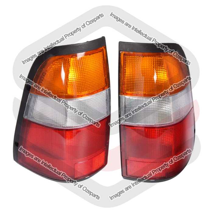 Tail Light Ute (Amber White Red) - Without Globes (SET LH+RH)