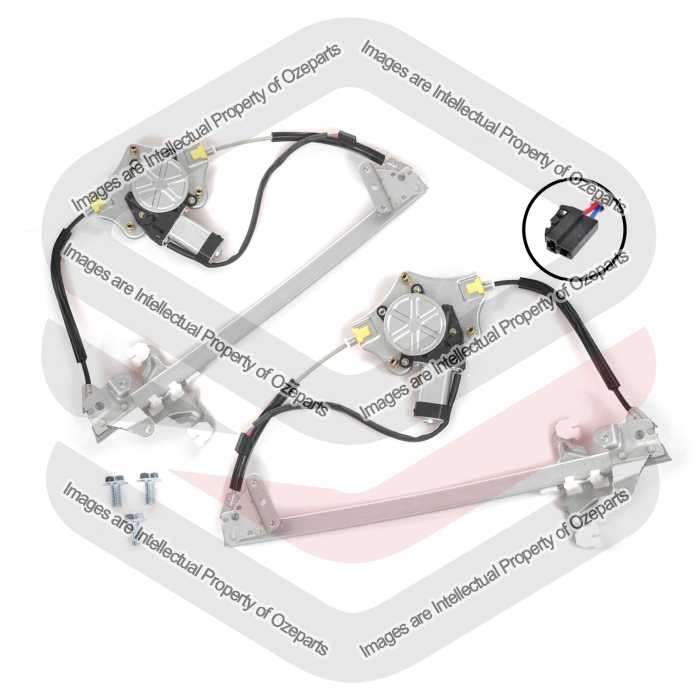 Door Window Regulator Front (Electric With Motor) - Ozeparts (SET LH+RH)