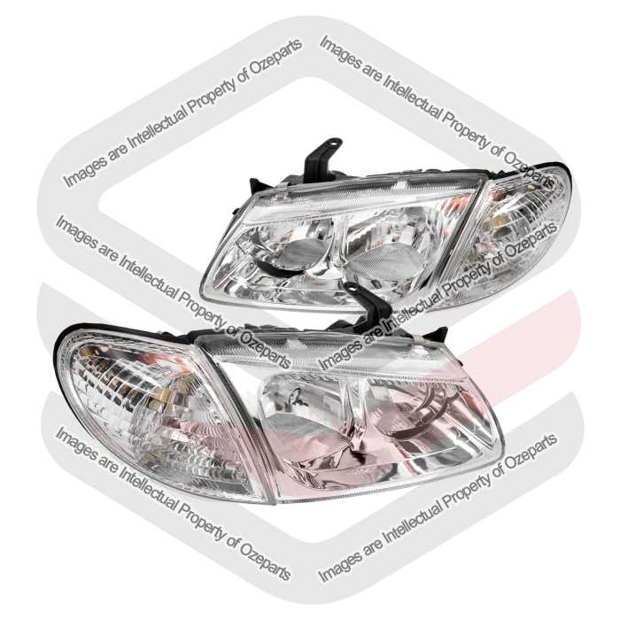 Head Light + Corner Light AM (Glass Lens With Dual Reflector) (SET LH+RH)