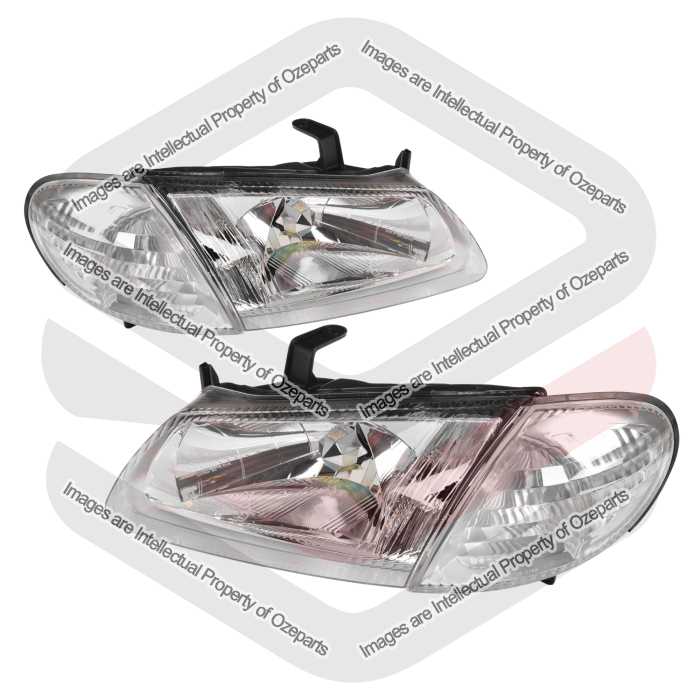 Head Light + Corner Light AM (Plastic Lens With Single Reflector) (SET LH+RH)