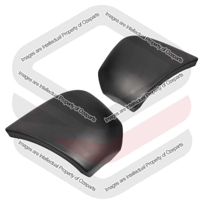 Bar End Cover Front AM (To 1994) - Texture Black (SET LH+RH)