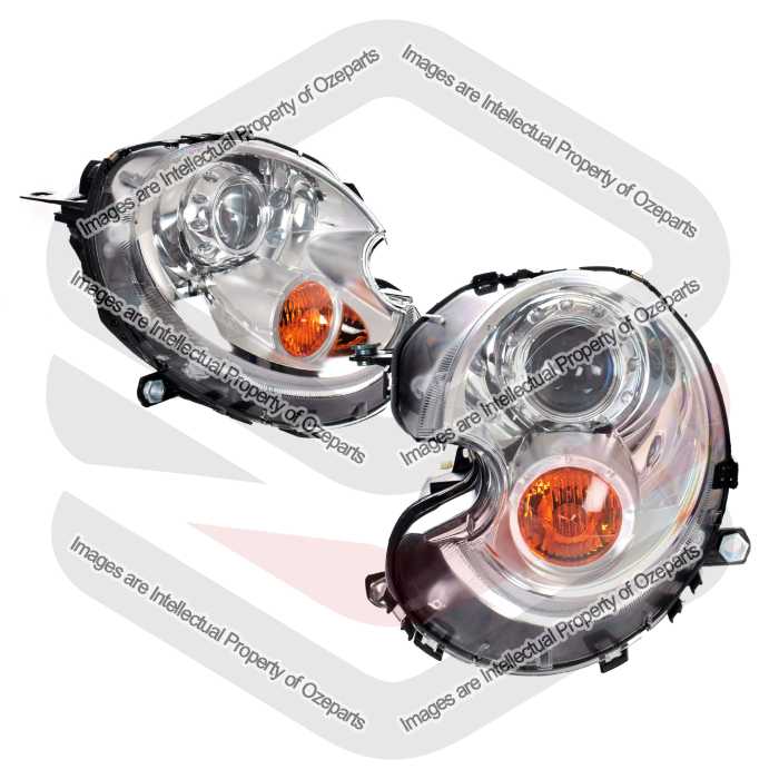 Head Light AM (Xenon With Amber Cap) (Set LH+RH)