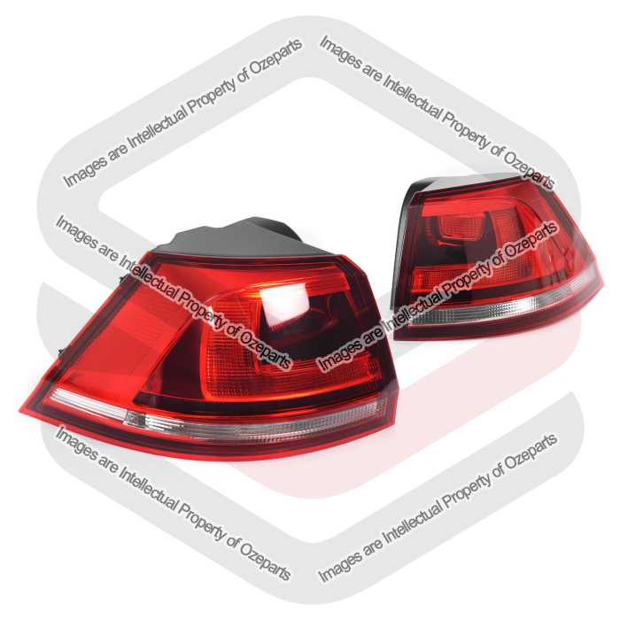 Tail Light AM - Non LED (Tinted Red Lens) (SET LH+RH)