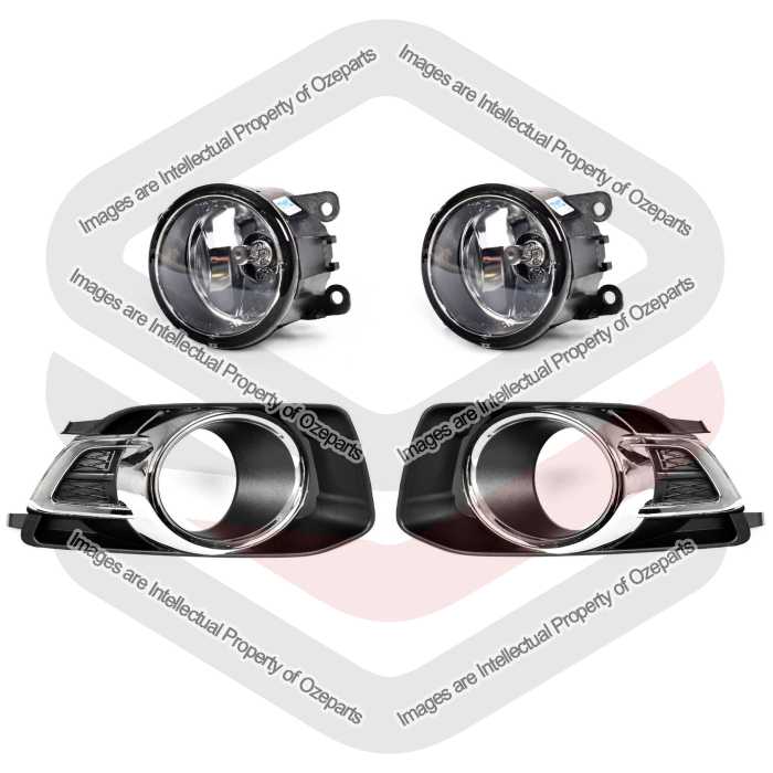 Fog Lamp Cover (Chrome) - FPV GS Only + Foglight (SET 4)