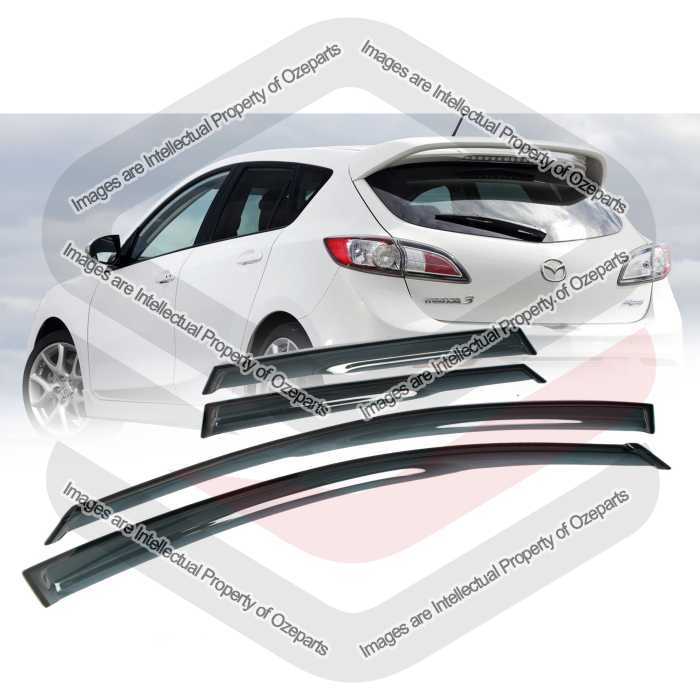 Door Window Visors - 5 Door Hatch (SET 4)