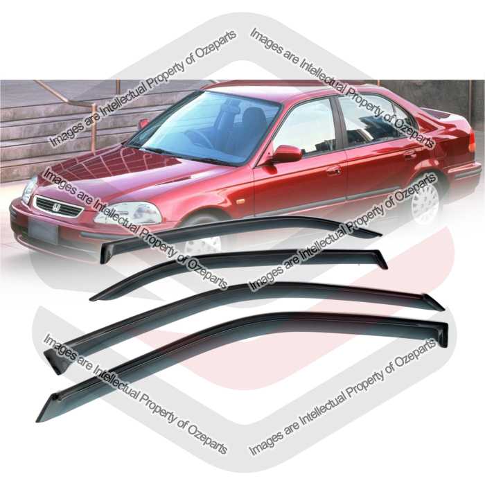 Door Window Visors - Sedan (SET 4)