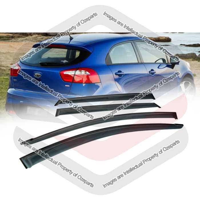 Door Window Visors - 5 Door Hatch (SET 4)