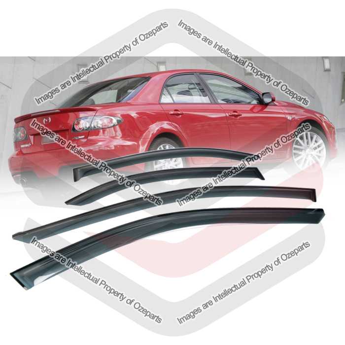 Door Window Visors - 4 Door Sedan (SET 4)