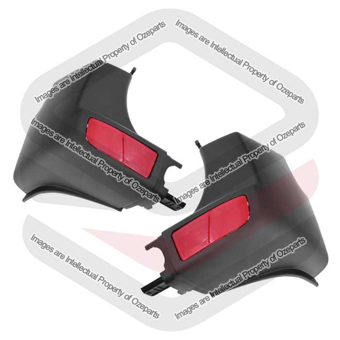 Rear Bar End + Reflector AM (SET LH+RH)