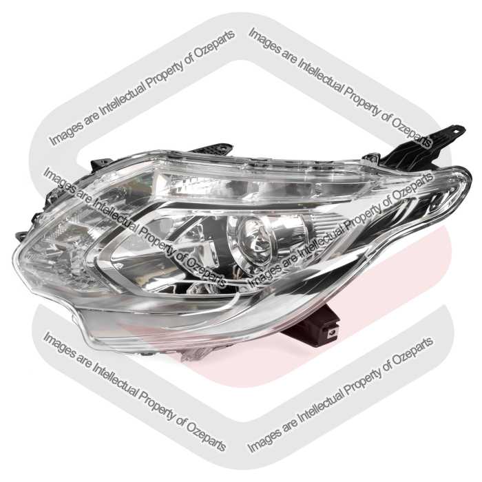 LH Left Hand Head Light Lamp Xenon Type (Chrome) For Mitsubishi Triton MQ 15~18