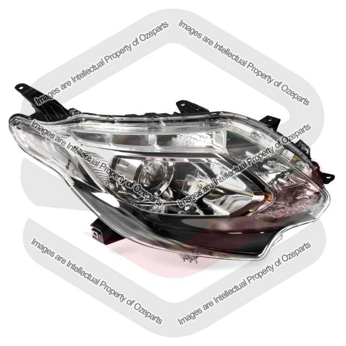 RH Right Hand Head Light Lamp Xenon Type (Black) For Mitsubishi Triton MQ 15~18