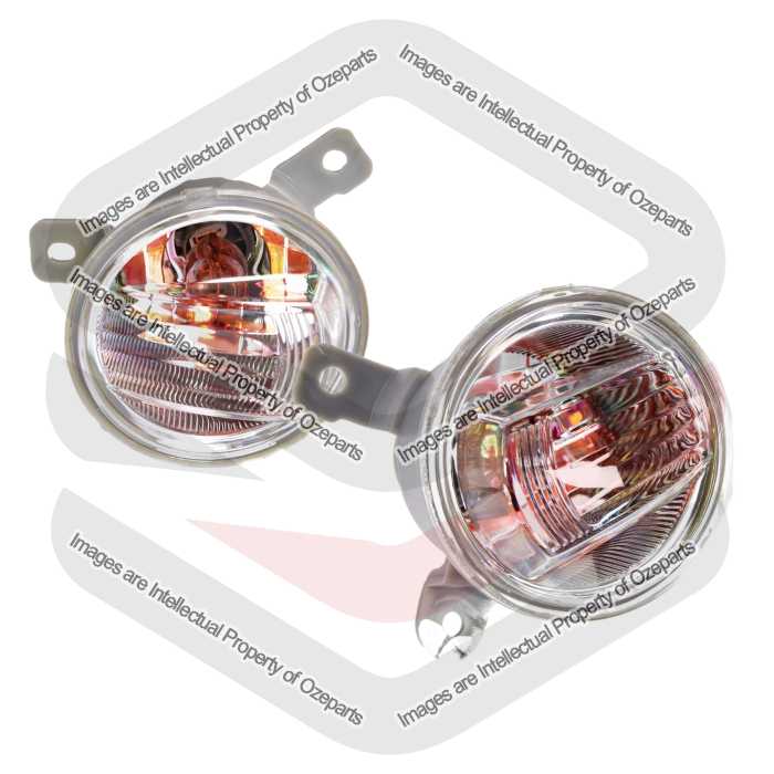 Pair LH+RH Front Bumper Bar Light Turn Indicator Lamp For Isuzu Dmax 2020~2024