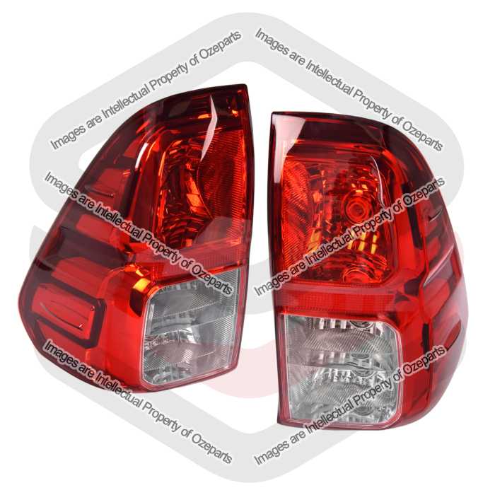 Ozeparts Pair LH+RH Tail Light Lamp No LED For Toyota Hilux Ute SR SR5 2015~2020