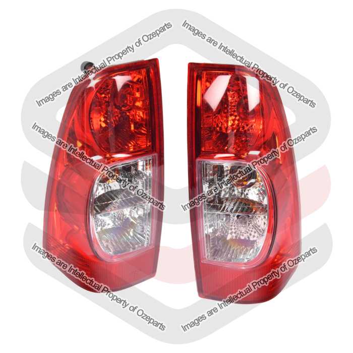 Ozeparts Pair LH+RH Tail Light Lamp Non Tinted For Holden Rodeo RA LT Ute 06~08