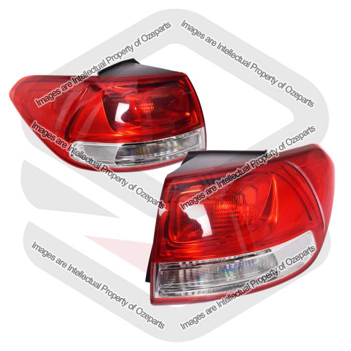 Pair LH+RH Tail Light Rear Lamp Non LED For Kia Sorento UM Series 1 Si 2015~2017