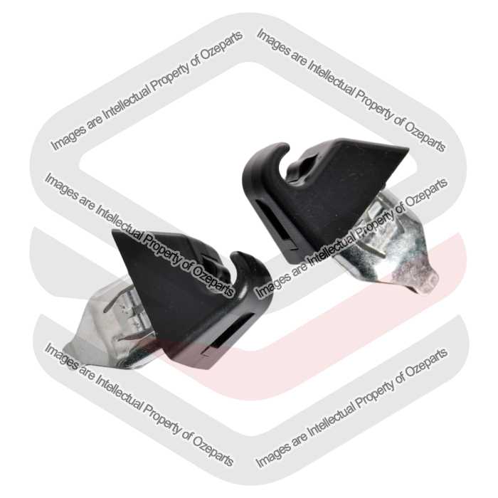 2 x Sun Visor Clip Holder Bracket Black For Holden Commodore HSV VE 2006~2013