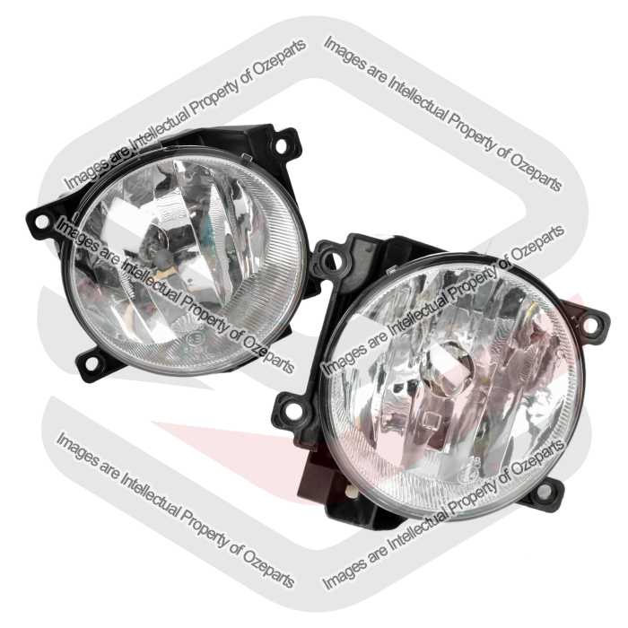 Pair LH+RH Fog Light Spot Driving Lamp For Toyota Landcruiser 200 Series 12~15