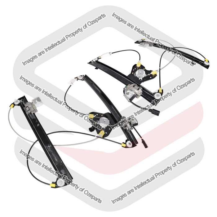 Ozeparts Fits BMW 3 Series E46 1999~2005 Convertible / Coupe | Electric Power Door Window Regulators (With 2 Pin Motor) | Pair of LH Left + RH Right