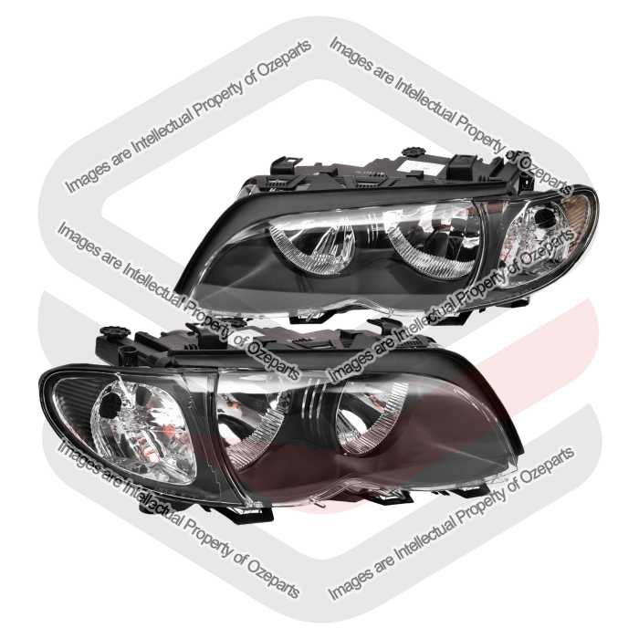 Head Light AM (Non Xenon) + Corner Light AM (Clear / Black) (SET 4)