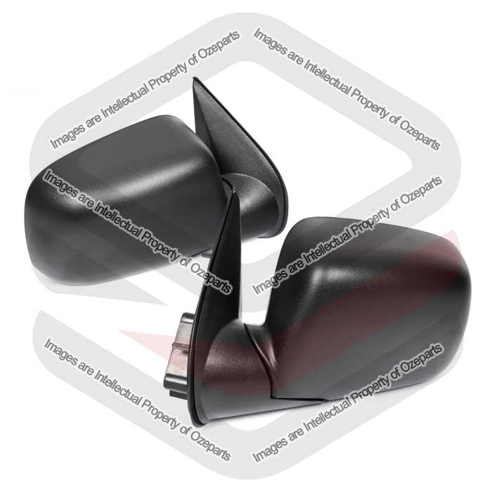 Door Mirror Electric  (No Flasher Black) (SET LH+RH)