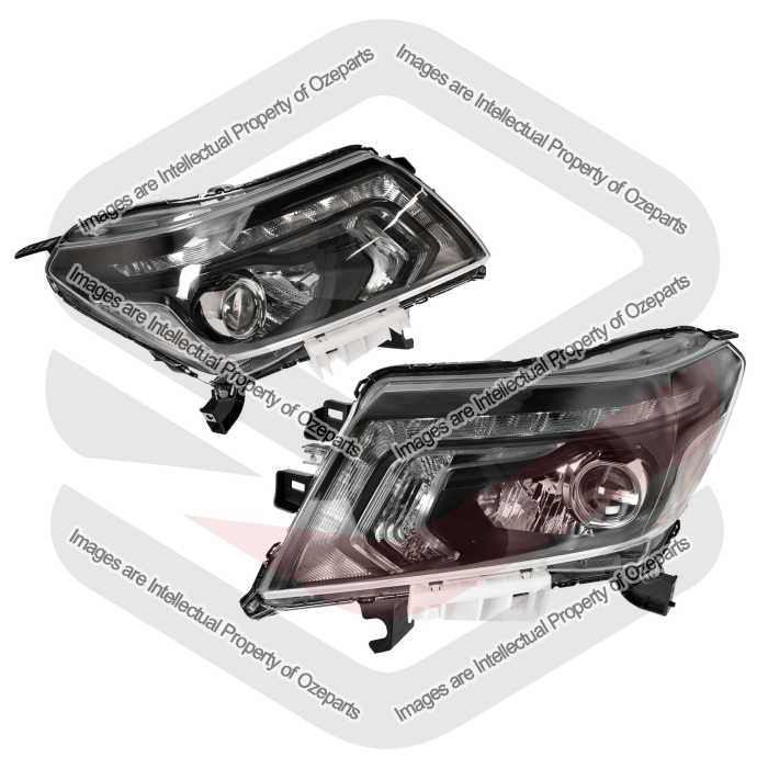 Head Light AM (LED) (10/15-) (Black) (SET LH+RH)