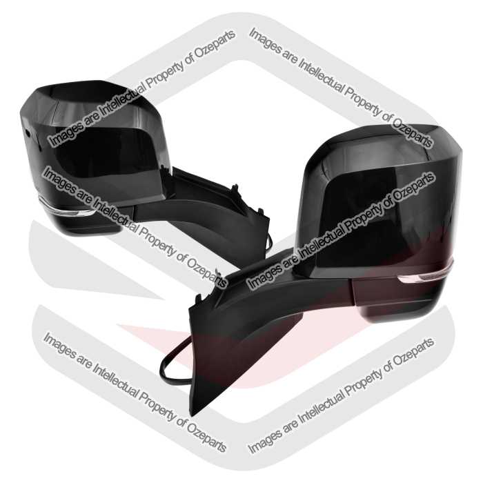 Door Mirror AM (Twin Glass - No Blindspot) - Black (SET LH+RH)