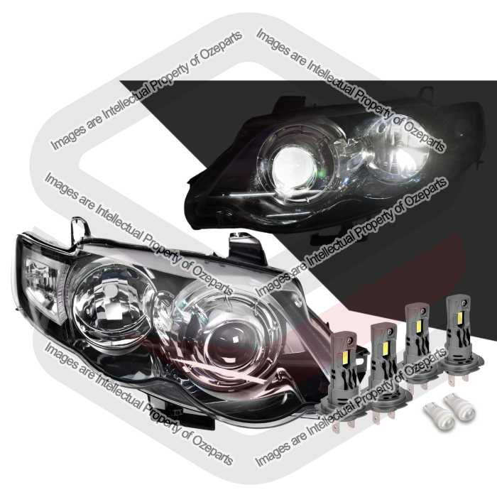 Head Light AM (XR6/8) FG Series 2 + LED Globes (SET LH+RH)