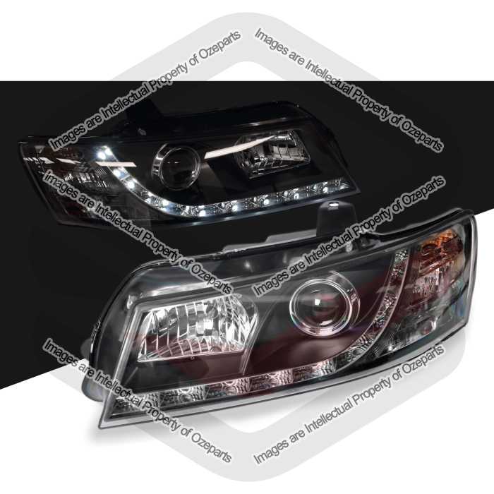 Head Light AM Performance With LED DRL (Black) (SET LH+RH)