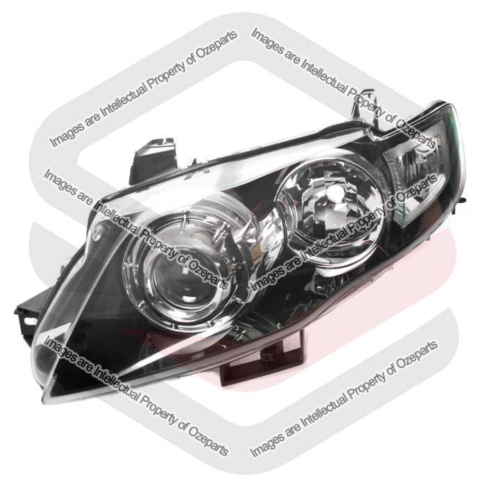 Head Light (Black) With Projector - FPV (No Parker Light Hole)