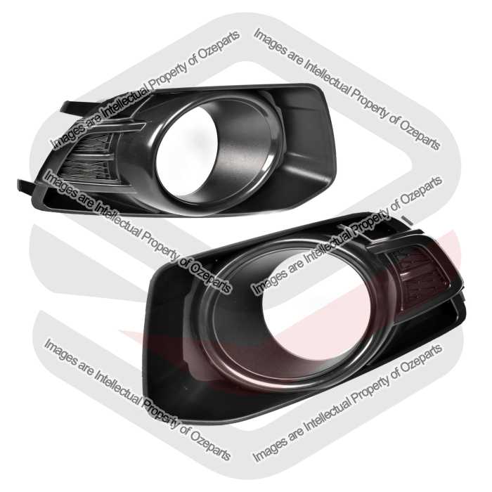 Fog Lamp Cover (Black) - FPV GS Only (SET LH+RH)