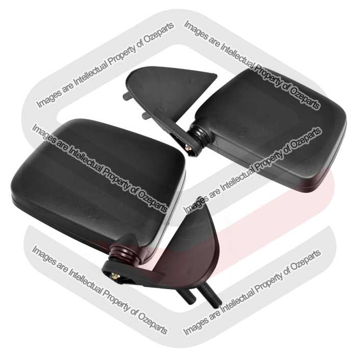 Door Mirror (Black) On Door Corner (SET LH+RH)