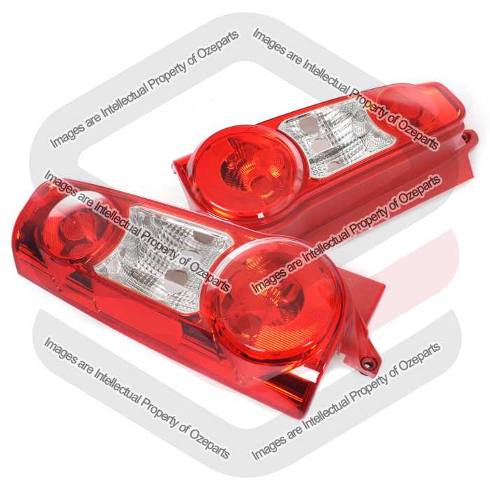 Tail Light AM (Barn Door Type) (Clear Fresh Red) (SET LH+RH)