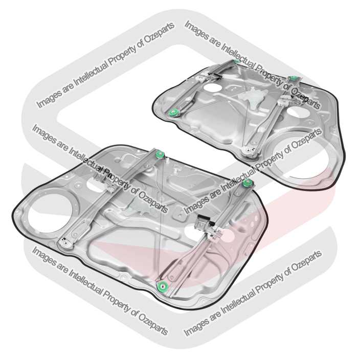Door Window Regulator Front AM (With Panel No Motor) (SET LH+RH)