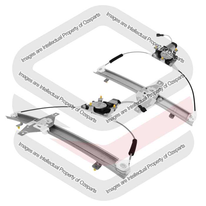 Door Window Regulator Rear (Electric With Motor) - Sedan (SET LH+RH)