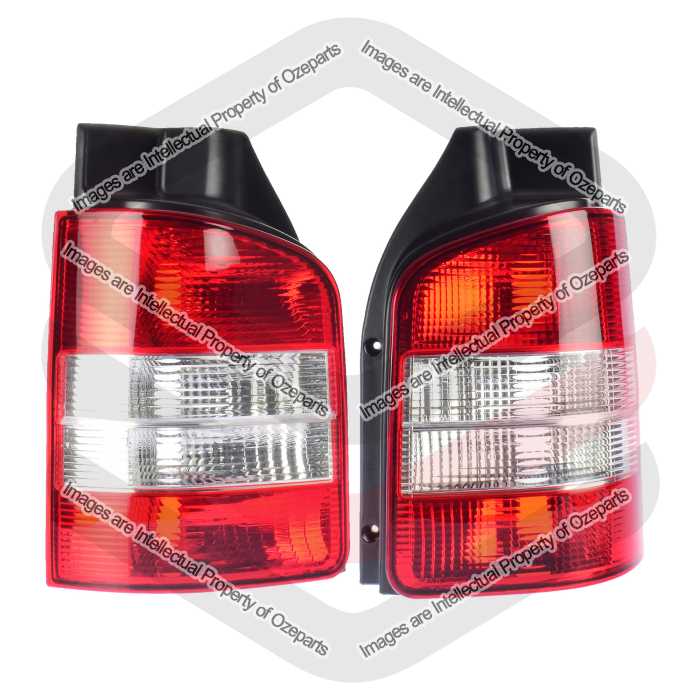 Tail Light AM (Barn Door Type) - Red / Clear (Set LH+RH)